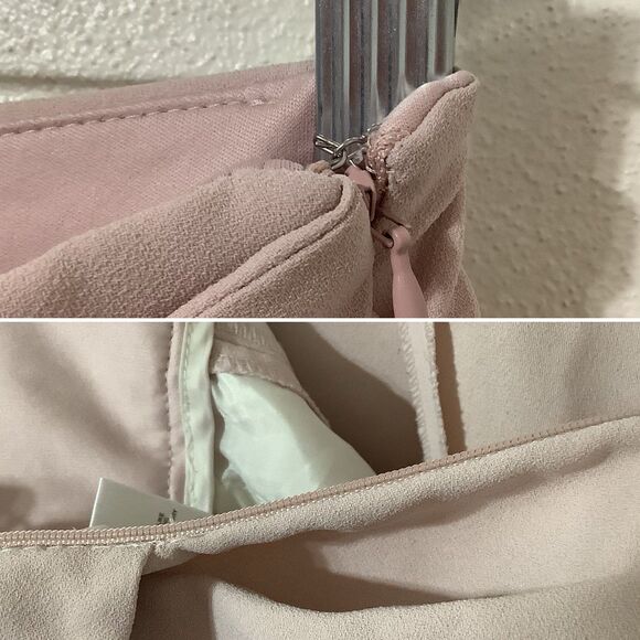 Express Baby Pink Minimalist Super High Rise Ankle Straight Leg Pants XS - Picture 11 of 11